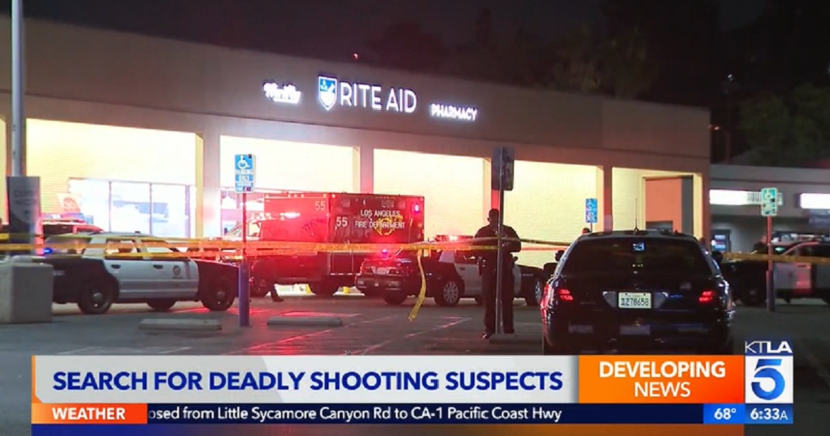 A Rite Aid in the Glassell Park neighborhood of Los Angeles where a shop lifting incident turned deadly on Thursday.