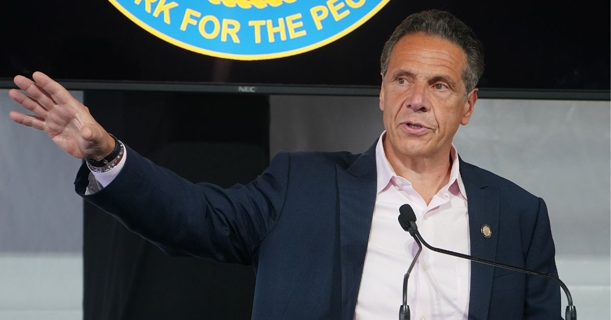 Democratic New York Gov. Andrew Cuomo speaks during the opening ceremony for the Tribeca Film Festival on June 9, 2021, in New York City.