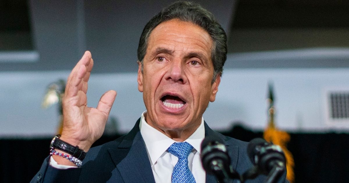 New York Gov. Andrew Cuomo, speaks during a news conference at Lenox Road Baptist Church in the Brooklyn borough of New York on July 14.
