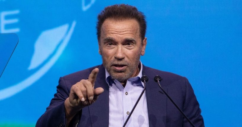 Former California Gov. Arnold Schwarzenegger speaks on stage during the fifth 