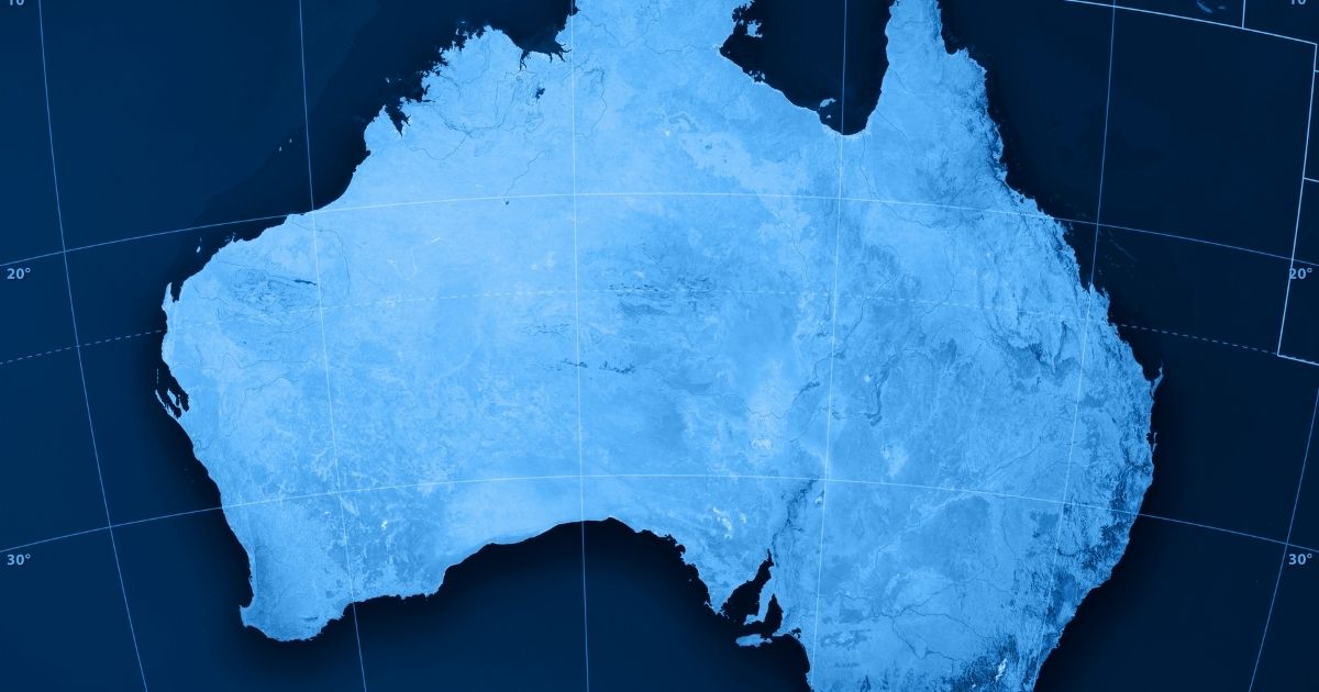 This stock image shows a topographic map of Australia. The Australian state of New South Wales is currently dealing with an outbreak of the COVID-19 delta variant, and it appears officials are beginning to ask residents to report on neighbors.