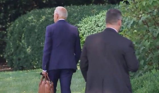 President Joe Biden appears lost as he returns to the White House.