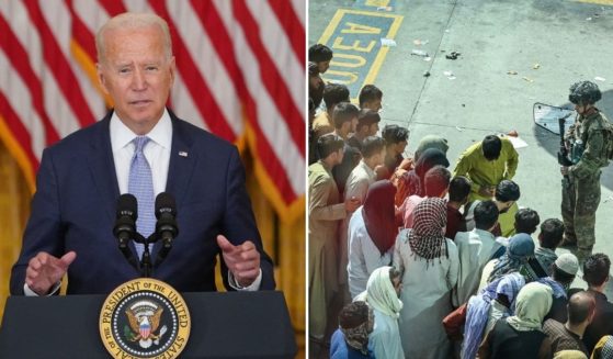 President Joe Biden, left, has come under fire for the way his administration is handling the evacuation of American citizens from Afghanistan.