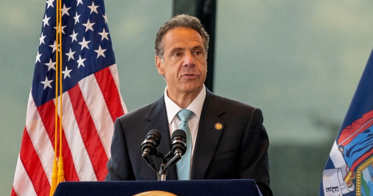 Democratic New York Gov. Andrew Cuomo speaks during a news conference on June 15, 2021 in New York City.