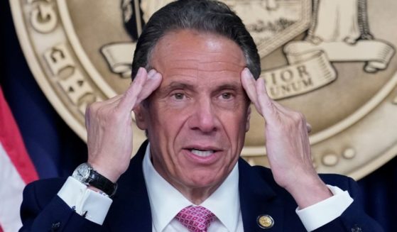 New York Gov. Andrew Cuomo speaks during a news conference in New York City on May 10.