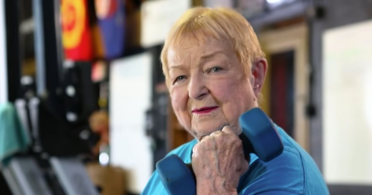 Edith Murway-Traina, a 100-year-old woman who still competes in weightlifting competitions and was recently recognized by Guinness World Records.