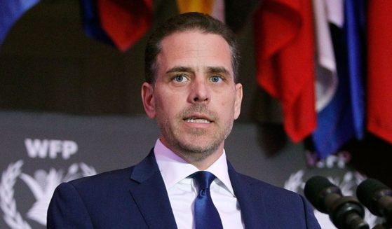Then-World Food Program USA Board Chairman Hunter Biden speaks at the World Food Program USA's Annual McGovern-Dole Leadership Award Ceremony at the Organization of American States on April 12, 2016, in Washington, D.C.