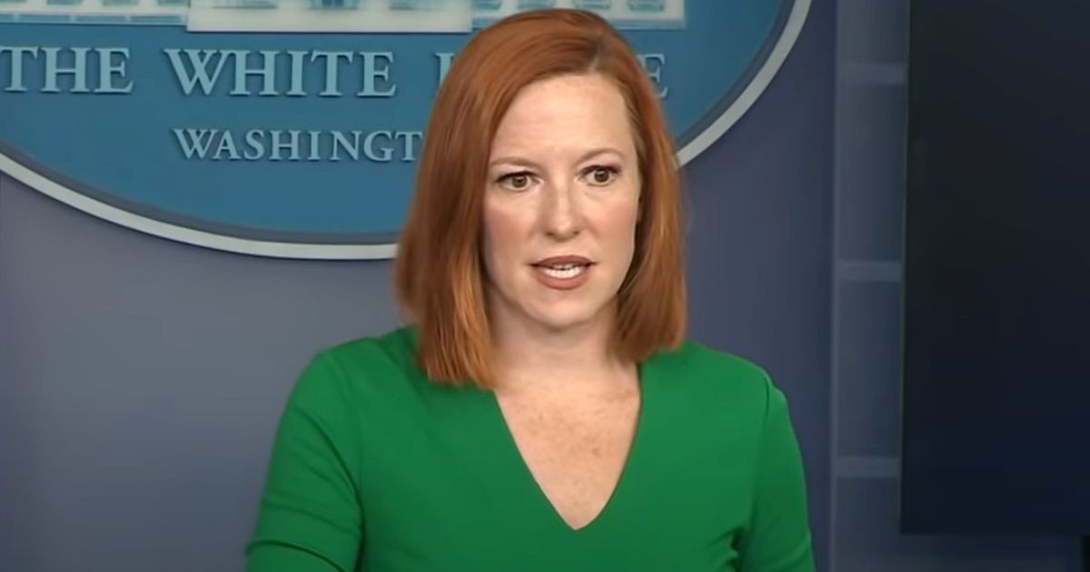 White House press secretary Jen Psaki answers a question during her news briefing on Friday.