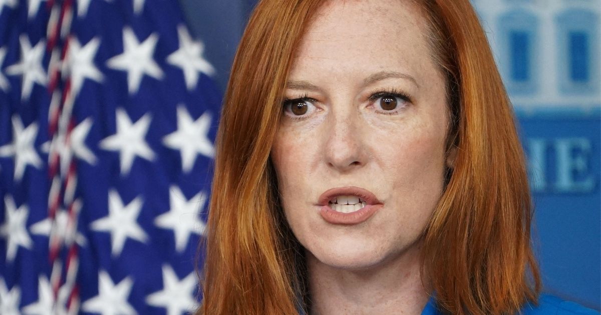 White House press secretary Jen Psaki speaks during the daily briefing in the Brady Briefing Room of the White House in Washington on Wednesday.