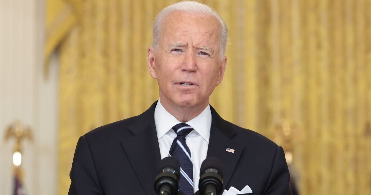 President Joe Biden delivers remarks on the COVID-19 response and the vaccination program in the East Room of the White House on Wednesday in Washington, D.C.