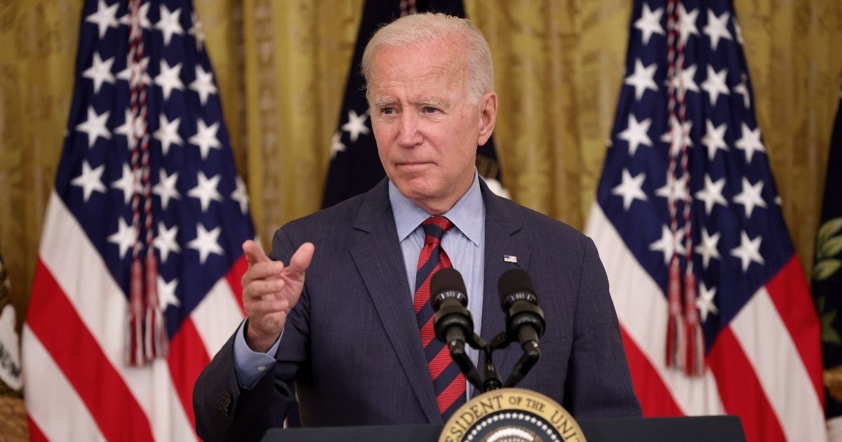 President Joe Biden takes questions during an event in the East Room of the White House Tuesday in Washington, D.C.