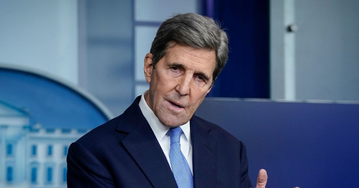 Special Presidential Envoy for Climate John Kerry speaks during a news briefing at the White House on Jan. 27, 2021 in Washington, D.C.