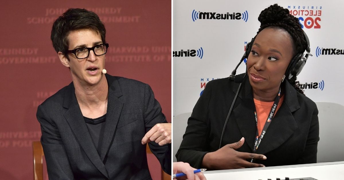 MSNBC contributor Rachel Maddow, left, is pictured next to contributor Joy Reid. Several programs on MSNBC experienced record lows in total viewership.