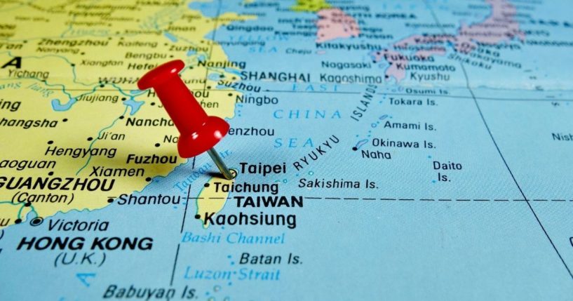 A map of China and Taiwan is pictured in the stock image above.