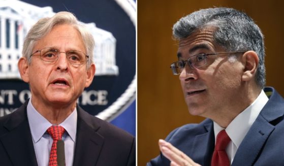 Attorney General Merrick Garland, left, speaks at a news conference at the Department of Justice on Thursday in Washington, D.C. Xavier Becerra, secretary of the Department of Health and Human Services, testifies before the Senate Appropriations Subcommittee at the U.S. Capitol on June 9, 2021, in Washington, D.C.