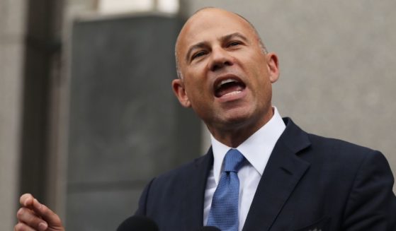Celebrity attorney and now-convicted felon Michael Avenatti speaks to the media outside of a New York courthouse on July 23, 2019, in New York City.