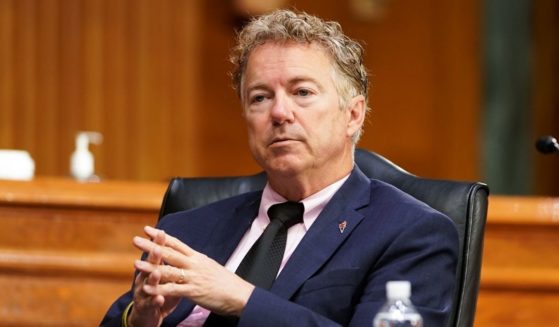 Republican Sen. Rand Paul of Kentucky listens during a Senate Health, Education, Labor and Pensions Committee hearing on Capitol Hill in Washington on May 11.