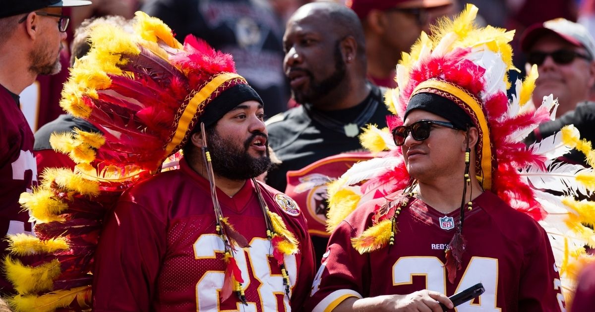 Washington Redskins fans cheer during a game against the Philadelphia Eagles at FedEx Field in Landover, Maryland, on Sept. 10, 2017.