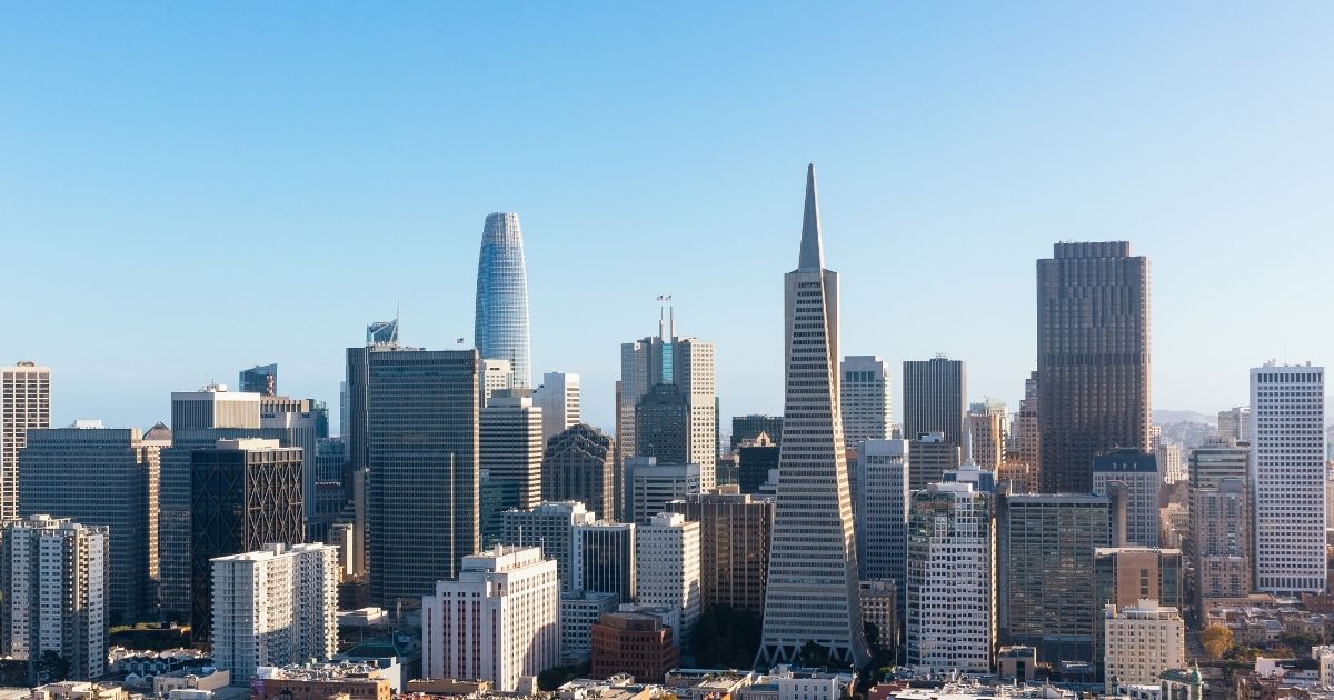 The San Francisco skyline is seen in this stock image.