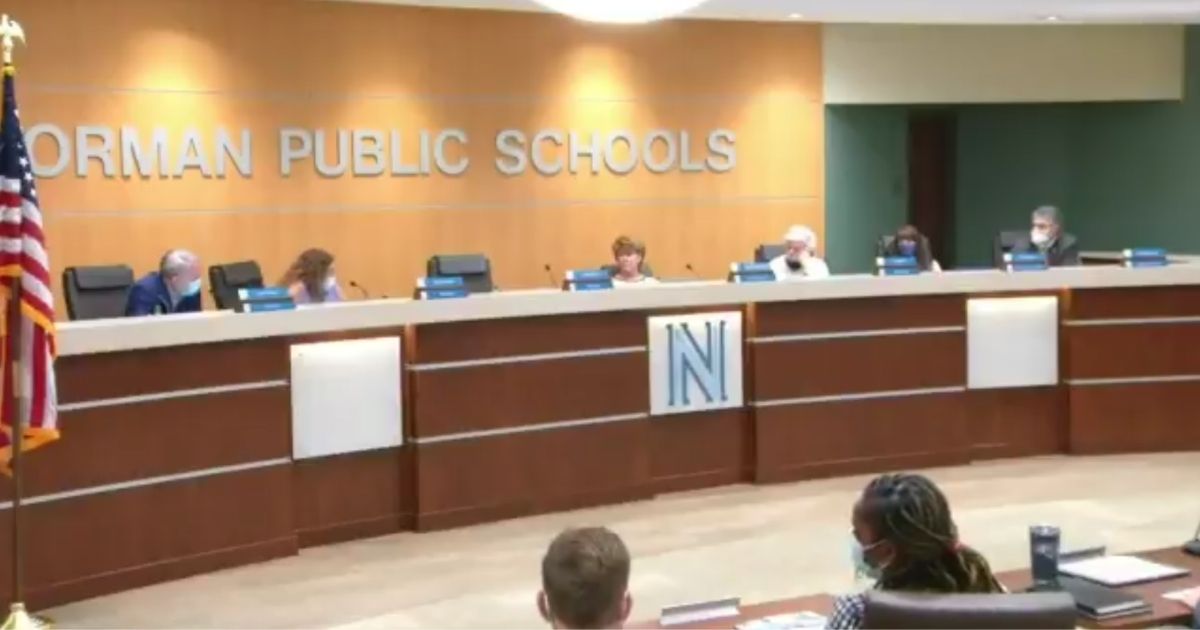 The Norman Public Schools board conducts a meeting on Monday.