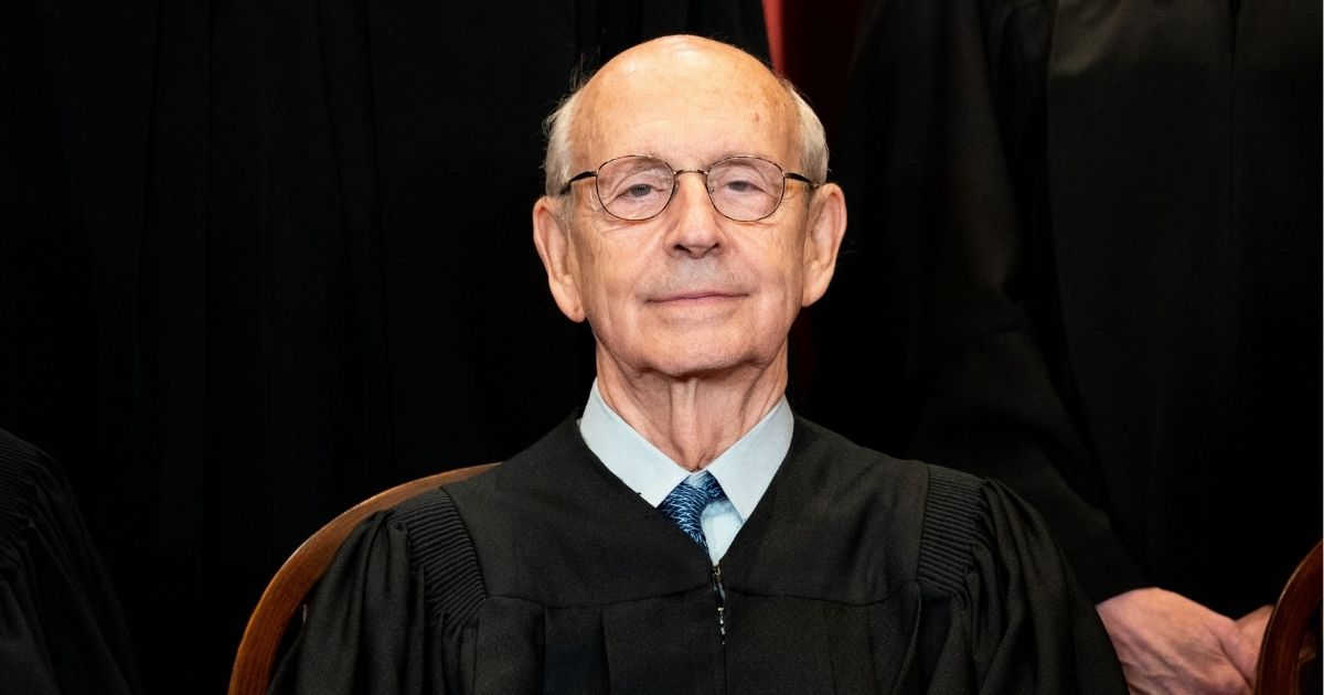 Associate Justice Stephen Breyer poses for a photo at the Supreme Court in Washington, D.C., on April 23, 2021.