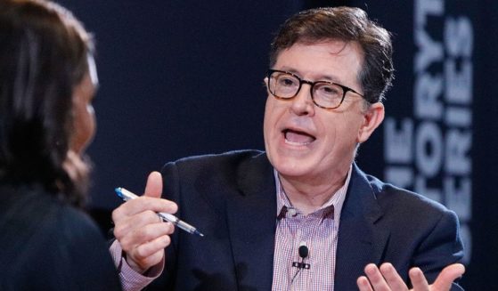 Comedian Stephen Colbert speaks on stage during the 2019 Montclair Film Festival at the Wellmont Theater on May 4, 2019, in Montclair, New Jersey.