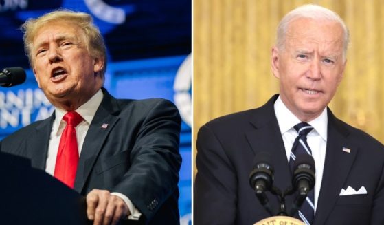 A recent survey asked respondents what they thought of the jobs former President Donald Trump, left, and current President Joe Biden had done in office.