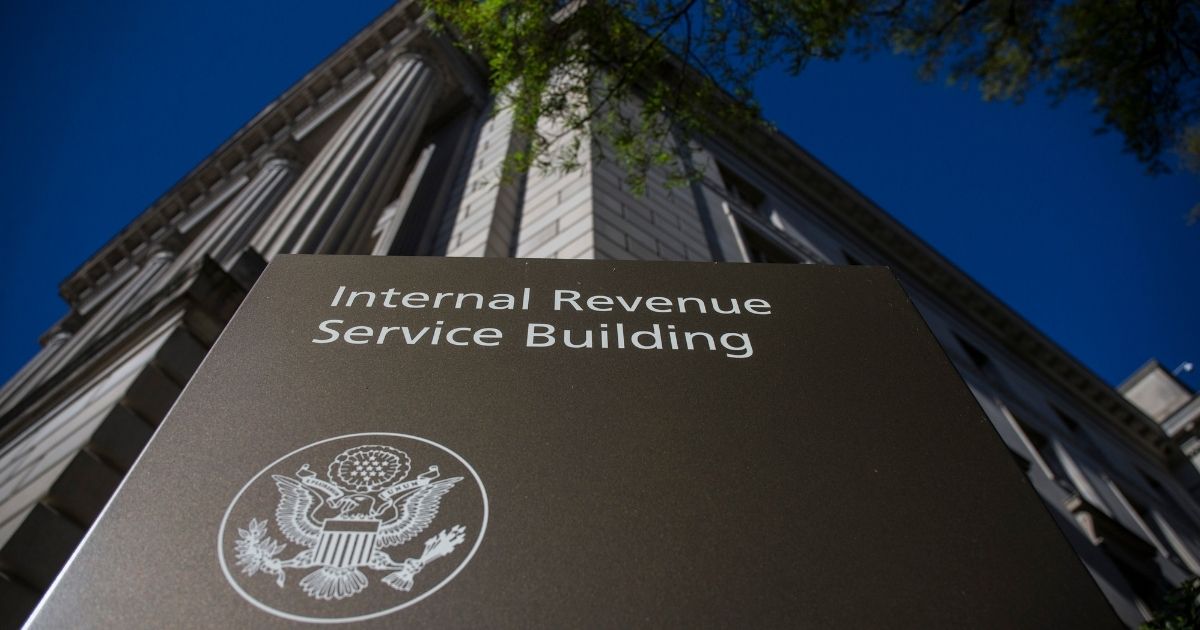 The Internal Revenue Service building in Washington is seen on April 15, 2019.