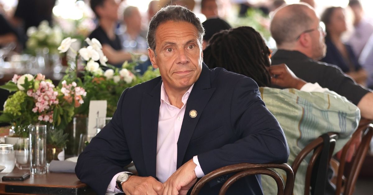New York Gov. Andrew Cuomo grimaces in a July file photo from New York City's Tribeca Festival.