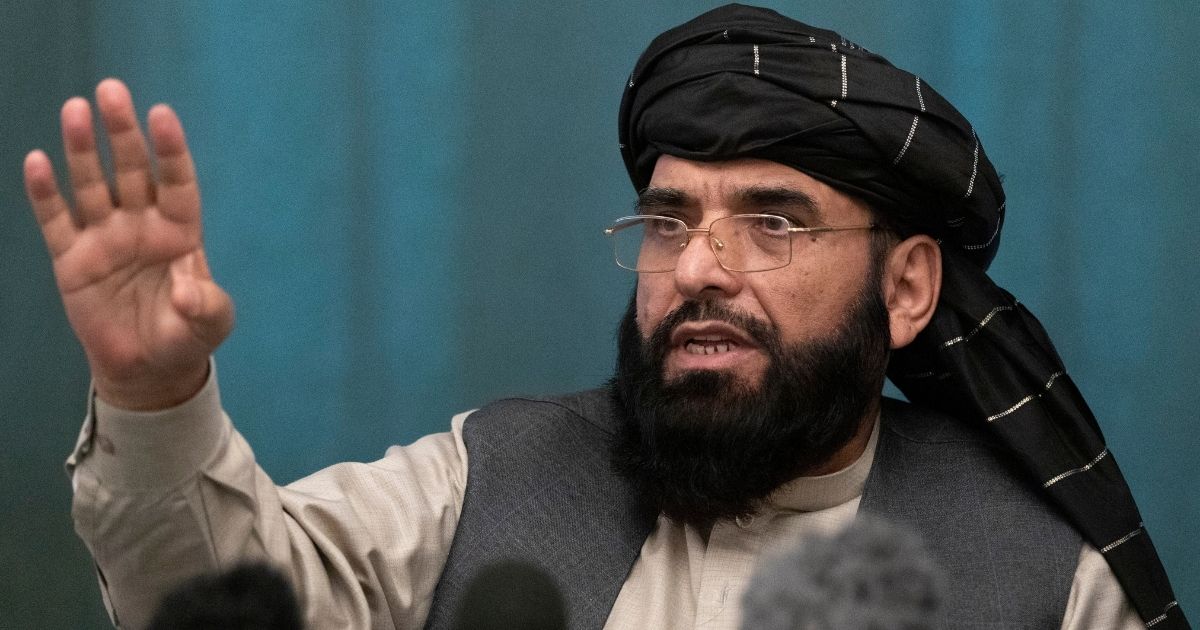 Taliban spokesman Suhail Shaheen, pictured in a March file photo.