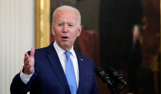 President Joe Biden speaks while honoring the 2020 WNBA champion team the Seattle Storm on Monday in the East Room of the White House.