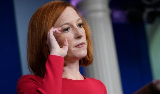 White House press secretary Jen Psaki speaks during the daily news briefing Wednesday at the White House.