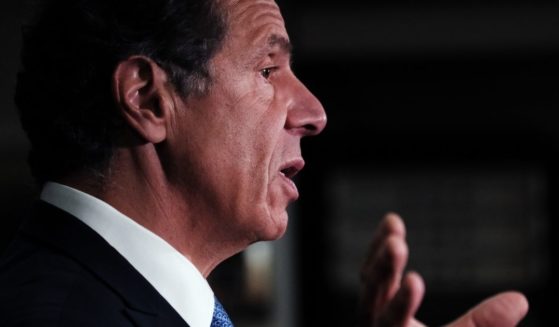 Democratic New York Gov. Andrew Cuomo is seen speaking at a news conference in Brooklyn, New York, on July 14, 2021.
