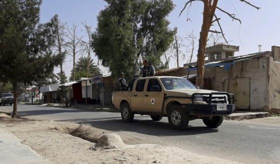 A street in the Lashkar Gah, Helmand province in southern Afghanistan is depicted in this photo taken on Tuesday.