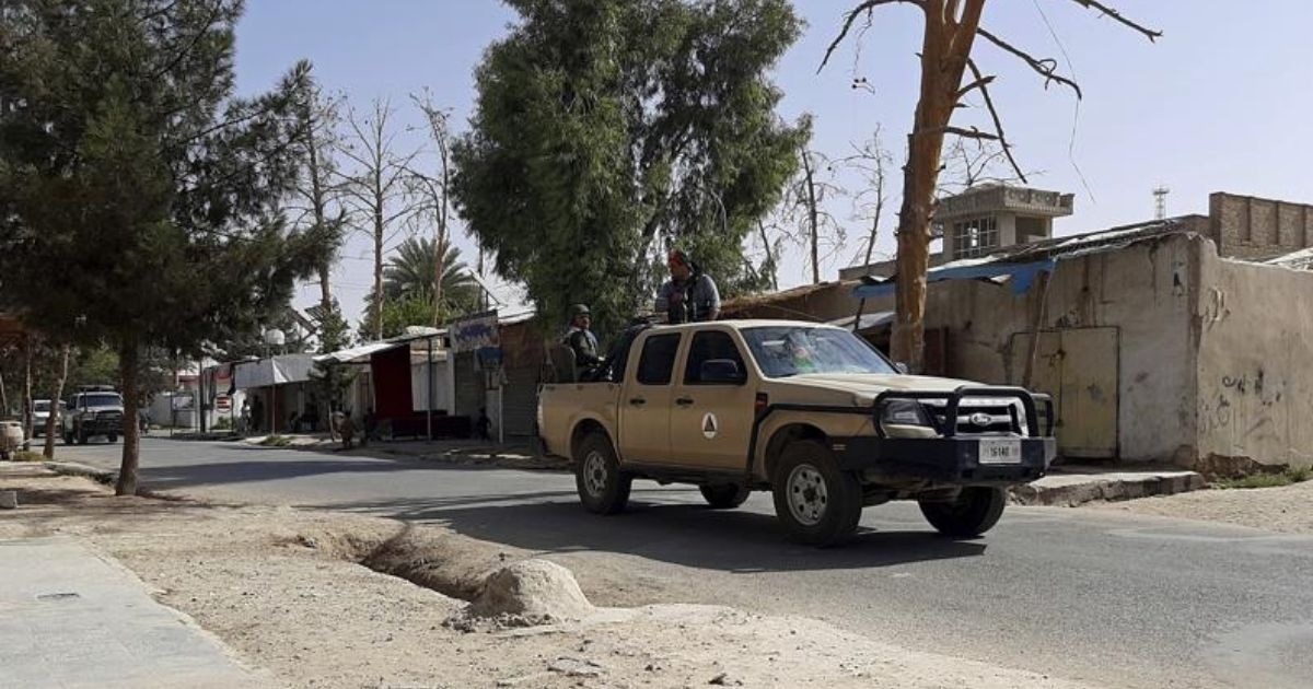 A street in the Lashkar Gah, Helmand province in southern Afghanistan is depicted in this photo taken on Tuesday.