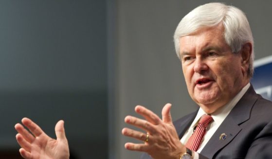 Former Speaker of the House Newt Gingrich speaks during an interview at the New Hampshire Institute of Politics at Saint Anselm College on Jan. 4, 2012, in Manchester, New Hampshire.