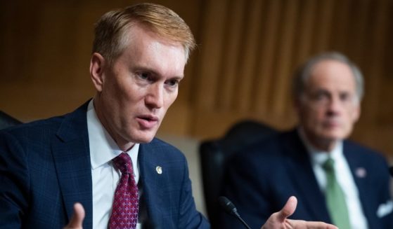 Sen. James Lankford of Oklahoma asks a question during a hearing on Capitol Hill in Washington on June 25, 2020.