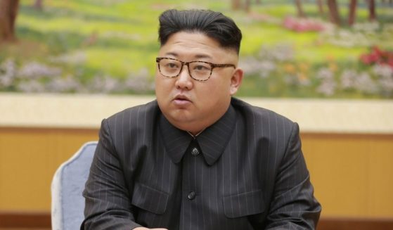 North Korean leader Kim Jong-Un attends a meeting with a committee of the Workers' Party of Korea on Sept. 3, 2017, about the test of a hydrogen bomb.