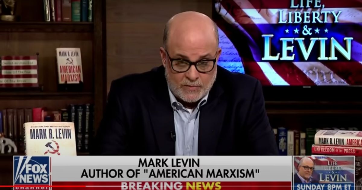 Conservative commentator Mark Levin appears on Fox News’ “Hannity” on Wednesday.
