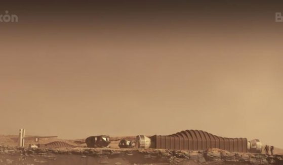 A photo shared publicly by ICON and NASA in August 2021 shows the proposal for the Mars Dune Alpha habitat experience.