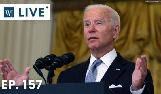 President Joe Biden delivers remarks on the worsening crisis in Afghanistan from the East Room of the White House on Monday in Washington, D.C.