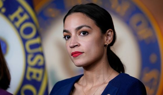Rep. Alexandria Ocasio-Cortez, D-N.Y., is seen in a file photo from June 16, 2021. Ocasio-Cortez and her "Squad" of far-left progressives blocked $1 billion in funding for Israel's Iron Dome defense system Tuesday.