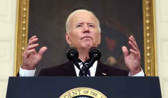 President Joe Biden speaks about combating the coronavirus pandemic from the White House Thursday.