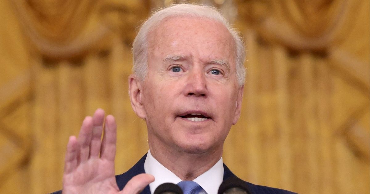 President Joe Biden speaks about the U.S. economy, taxes and the middle class Thursday at the White House.