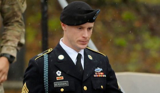 Then-Army Sgt. Bowe Bergdahl leaves a military courthouse in Fort Bragg, North Carolina, on Dec. 22, 2015. Bergdahl, who was captured by the Taliban and spent five years in captivity before being freed in a prisoner exchange, was later court-martialed.