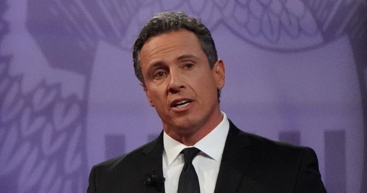 CNN moderator Chris Cuomo looks on at the Human Rights Campaign Foundation and CNN’s presidential town hall on Oct. 10, 2019 in Los Angeles, California.