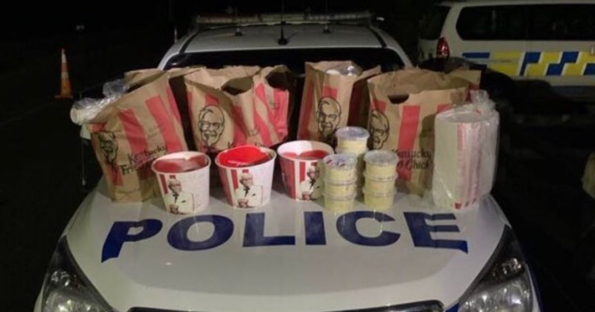 Two men in New Zealand attempted to smuggle Kentucky Fried Chicken into the locked-down city of Auckland.
