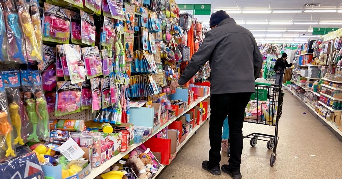 Customers shop at a Dollar Tree store on March 4, 2021, in Chicago.