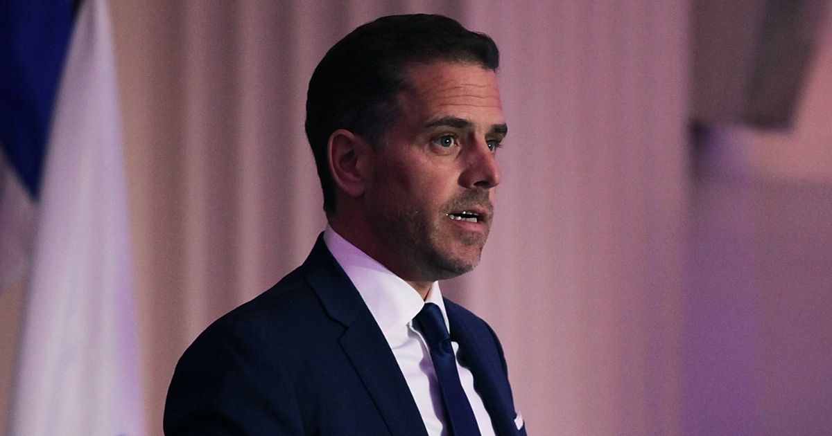 Hunter Biden, then-chairman of World Food Program USA, speaks on stage at the organization's Annual McGovern-Dole Leadership Award Ceremony at the Organization of American States on April 12, 2016, in Washington, D.C.