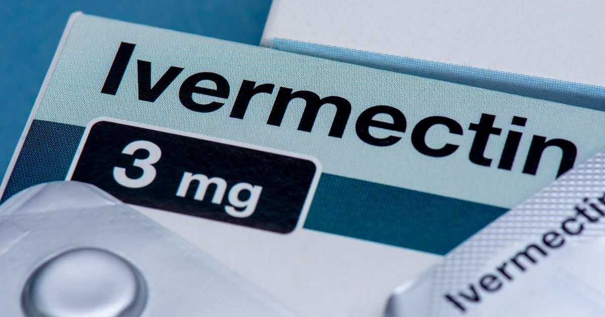 A box of Ivermectin tablets.